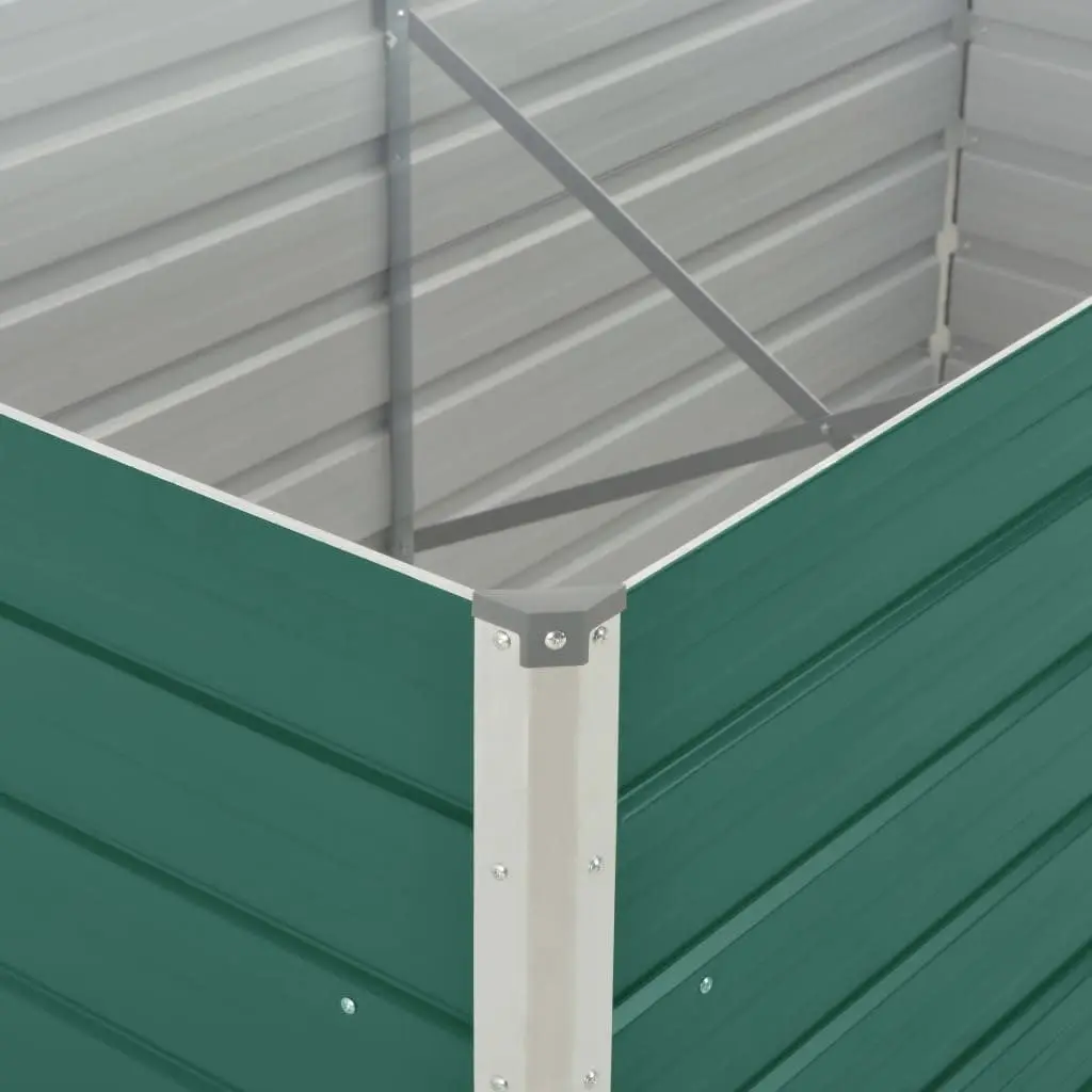 Galvanised Steel Rectangular Raised Garden Bed 160x80x45 cm