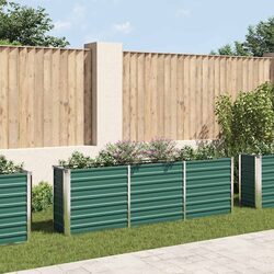 Durable Green Raised Garden Bed Planter Box for Outdoor Use