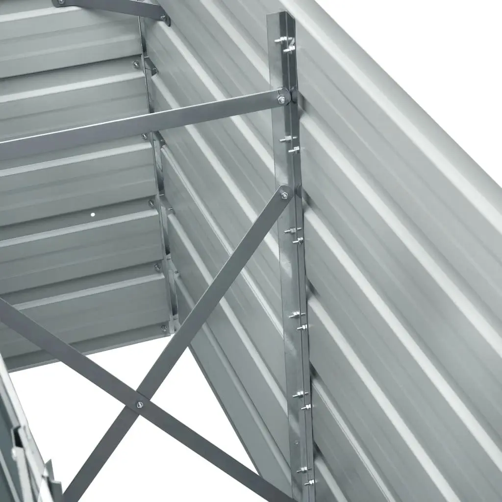Raised Garden Bed Galvanised Steel 240 x 40 x 77 cm Anthracite