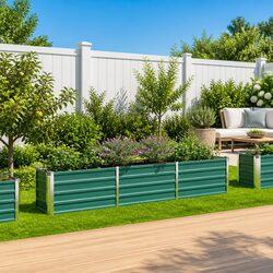 Durable Raised Garden Bed Planter for Flowers and Vegetables