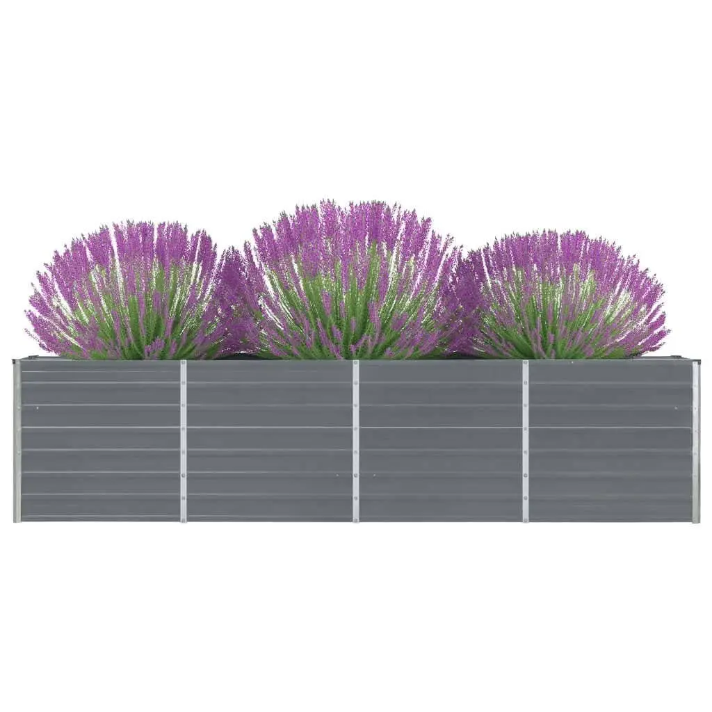 Galvanised Steel Raised Garden Bed 320x40x77 cm