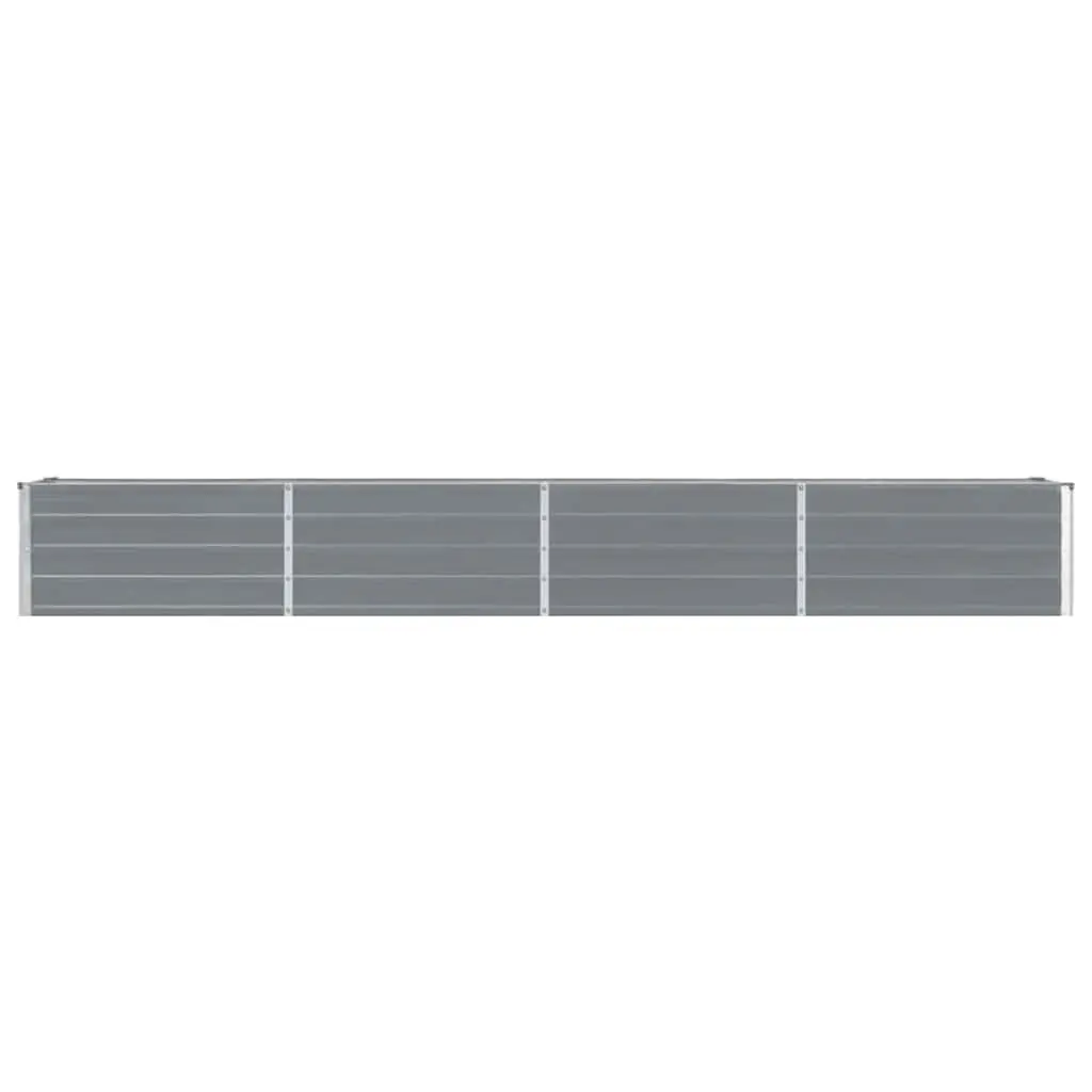 Metal Raised Garden Bed 320x40x45cm Grey