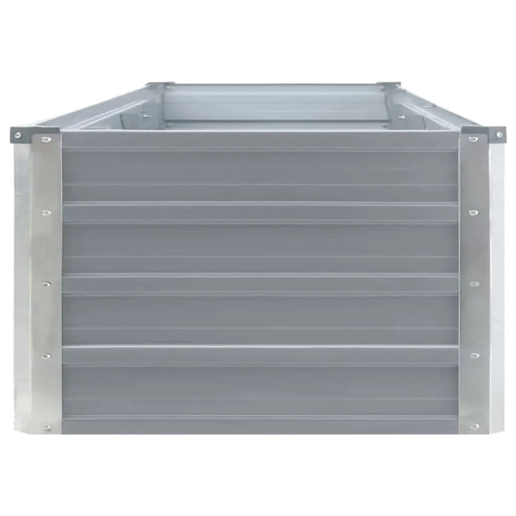 Metal Raised Garden Bed 320x40x45cm Grey
