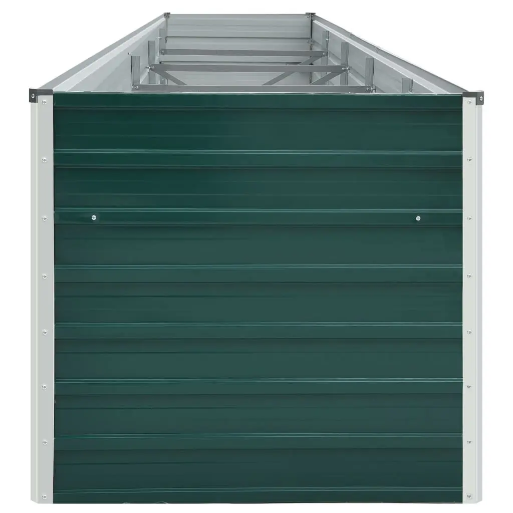 Raised Garden Bed Galvanised Steel 400 x 80 x 45 cm Green