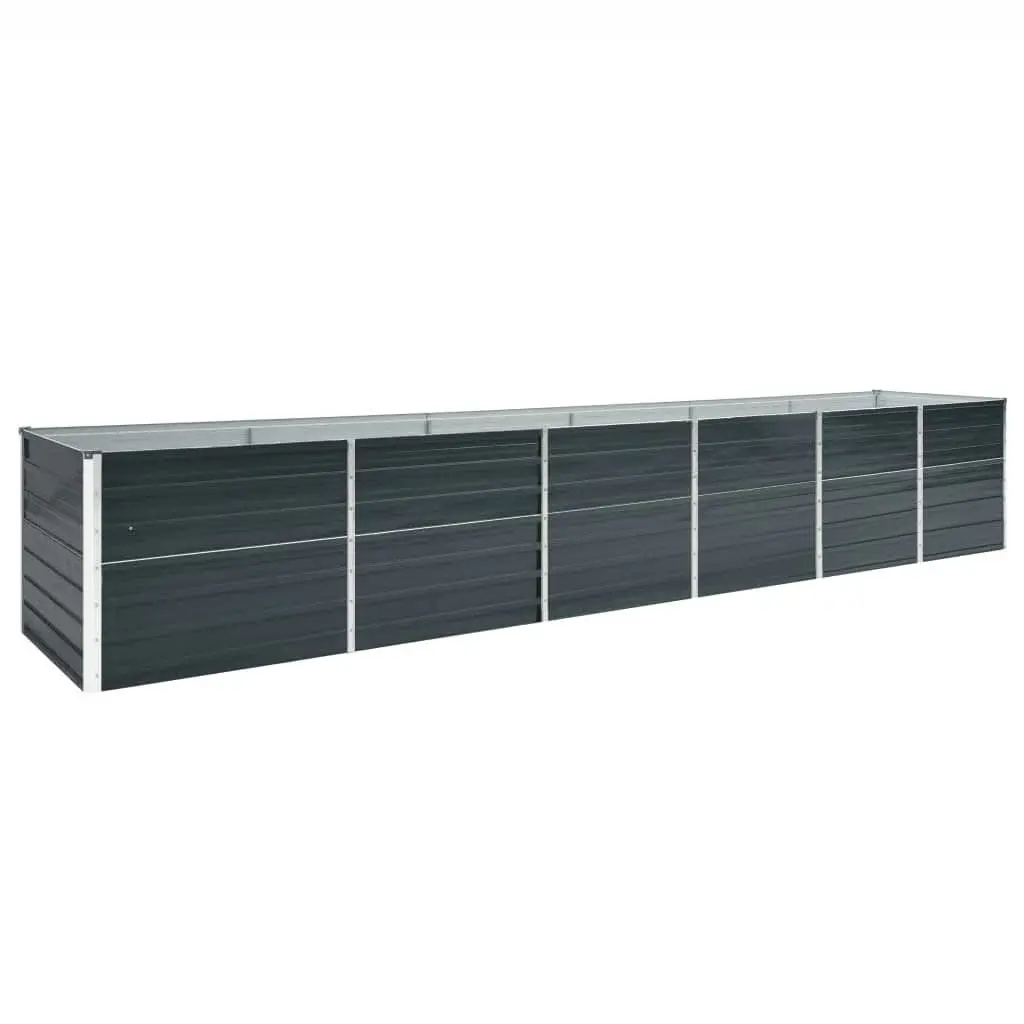 Raised Garden Bed Planter Box Weather Resistant Anthracite 480 x 80 x 77 cm