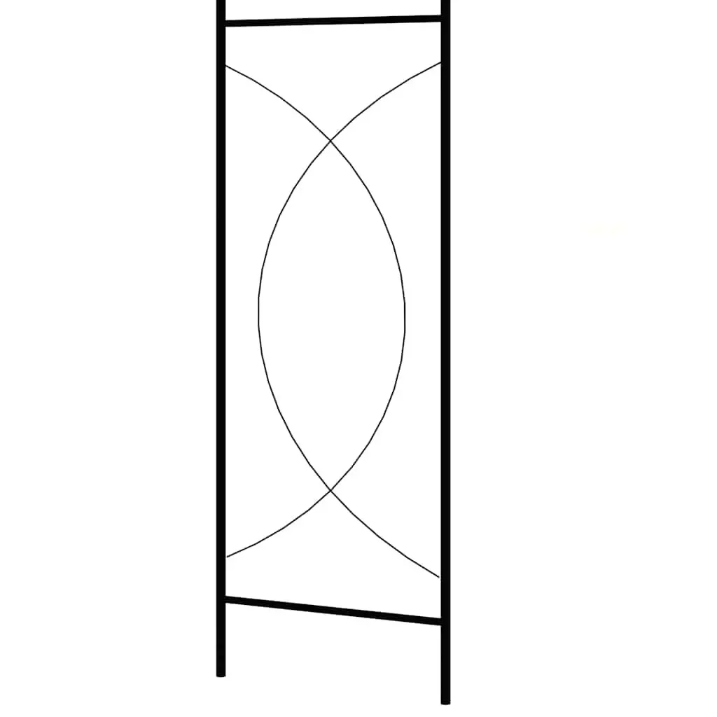 Black Iron Garden Arch for Climbing Plants