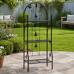 Durable 3-Tier Plant Stand Rack with Leaf Design