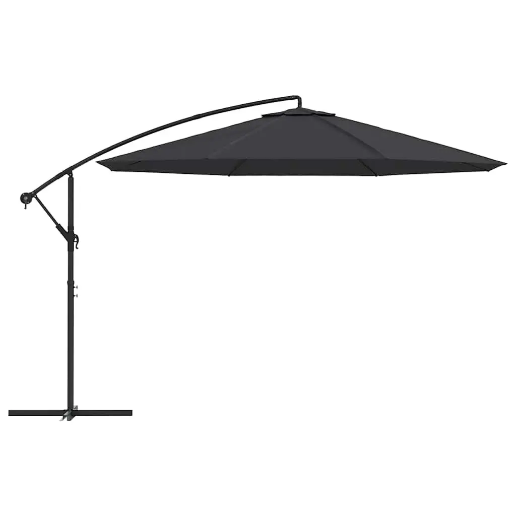 Cantilever Parasol Aluminium 350cm Black