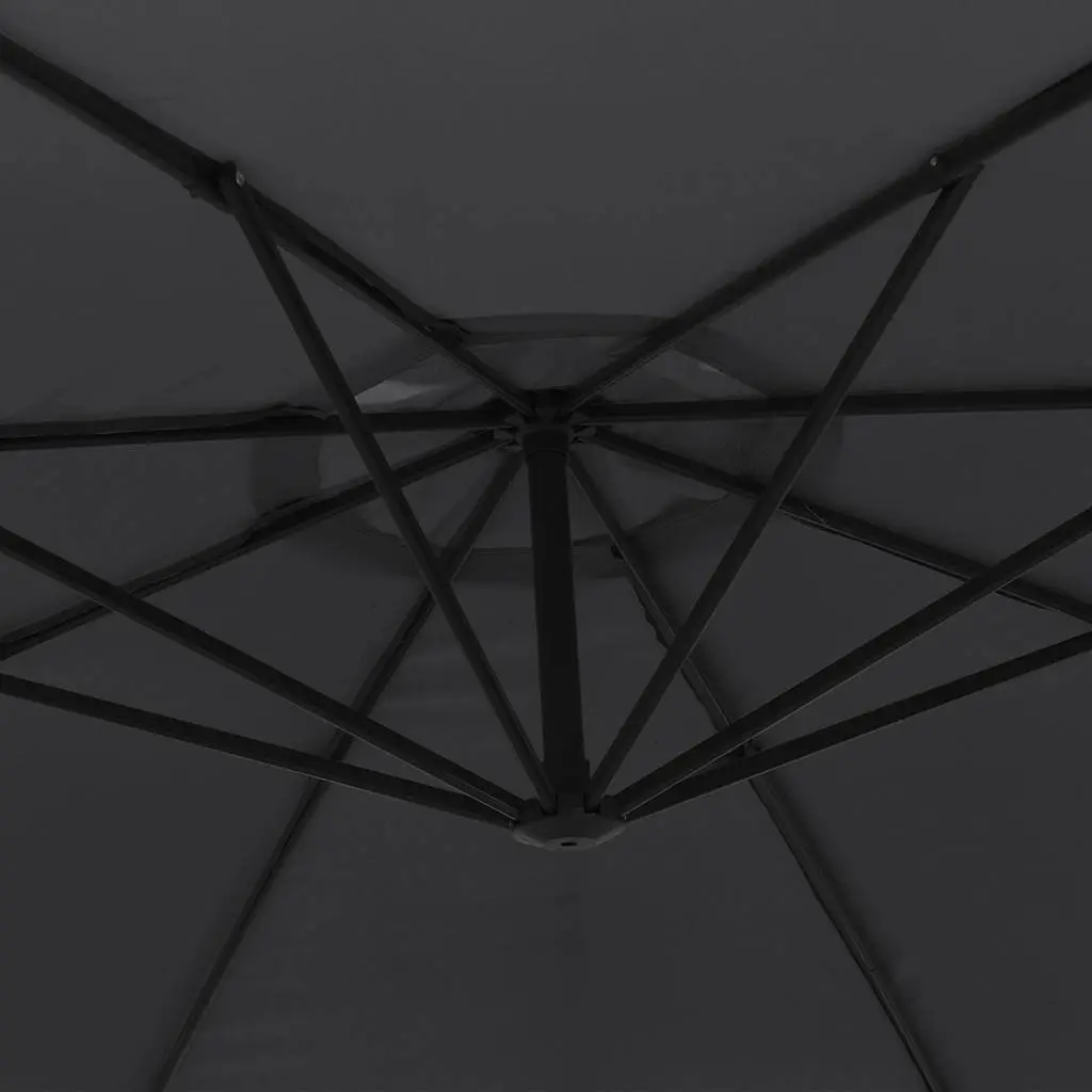 Cantilever Parasol Aluminium 350cm Black
