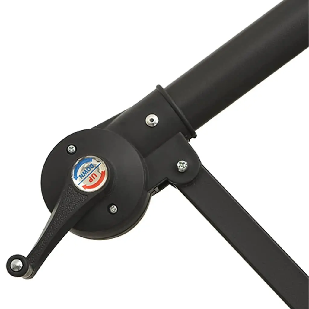 Cantilever Parasol Aluminium 350cm Black