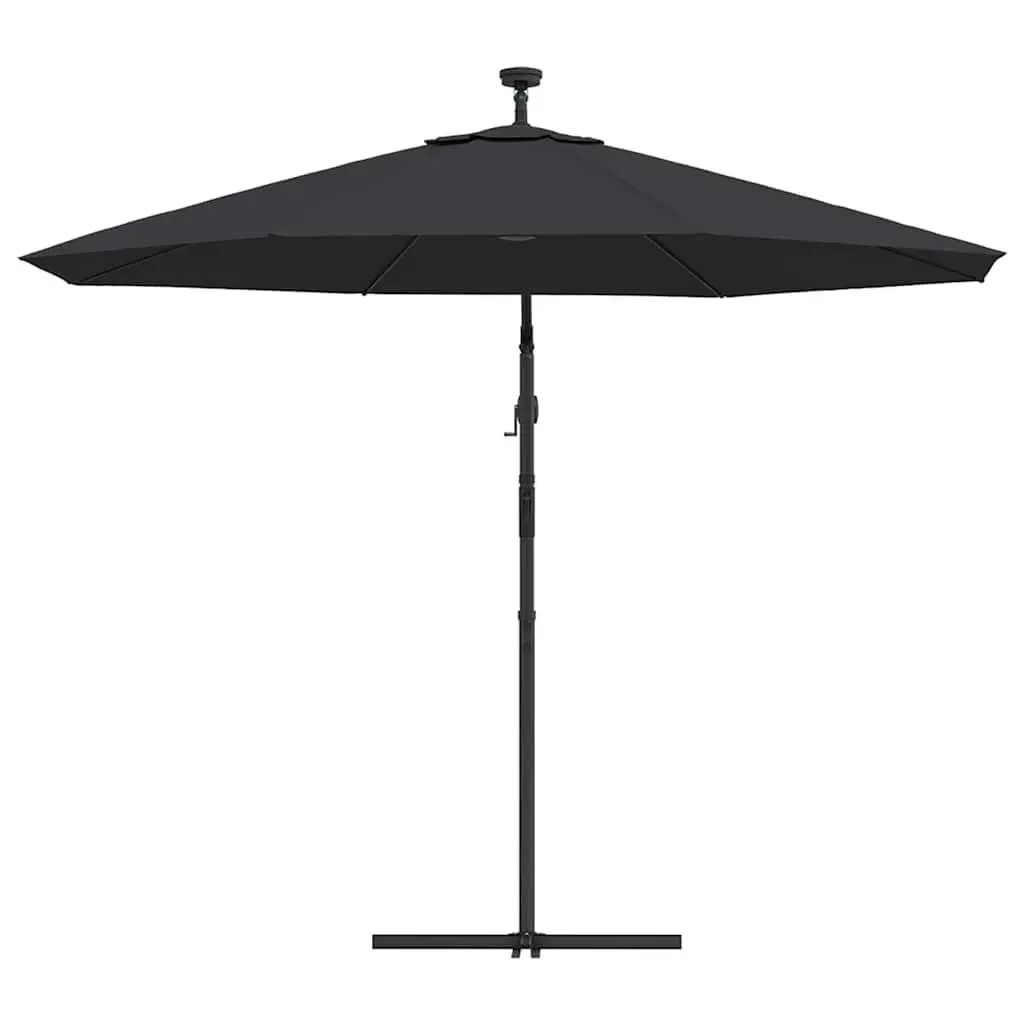 Cantilever Garden Parasol 300cm with LED Lights