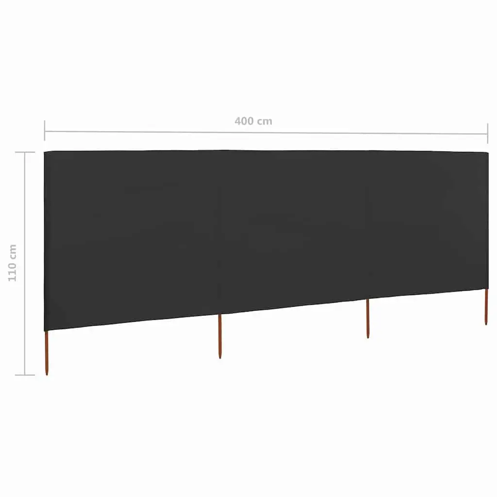 3-Panel Folding Wind Screen for Outdoor Areas