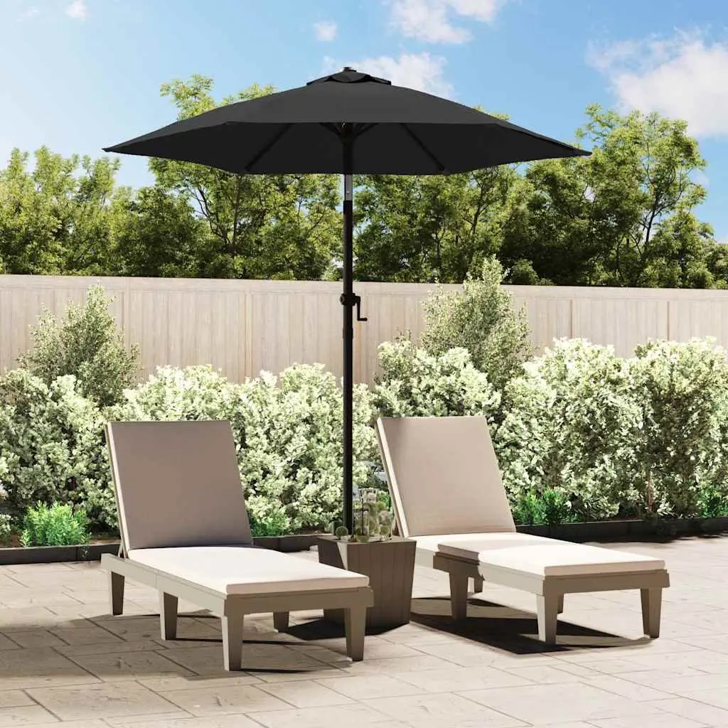Garden Parasol Polyester 200x224cm Anthracite Outdoor Sun Shade Umbrella