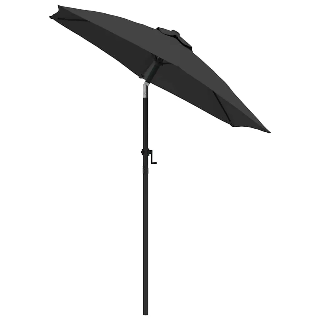Garden Parasol Polyester 200x224cm Anthracite Outdoor Sun Shade Umbrella