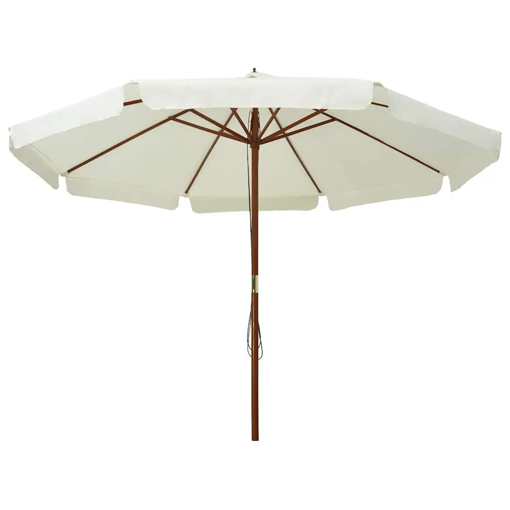 Garden Parasol with 330cm Wooden Pole