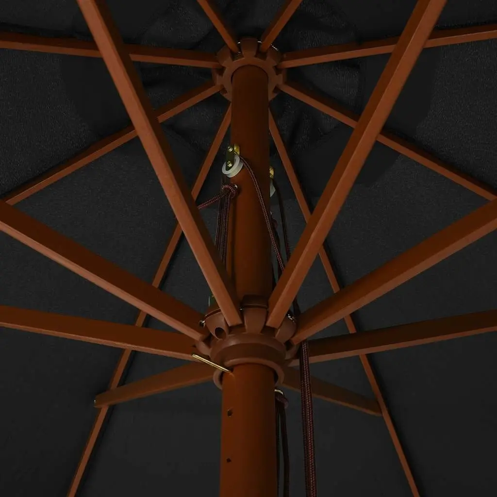 Garden Parasol Umbrella with Wooden Pole 330cm