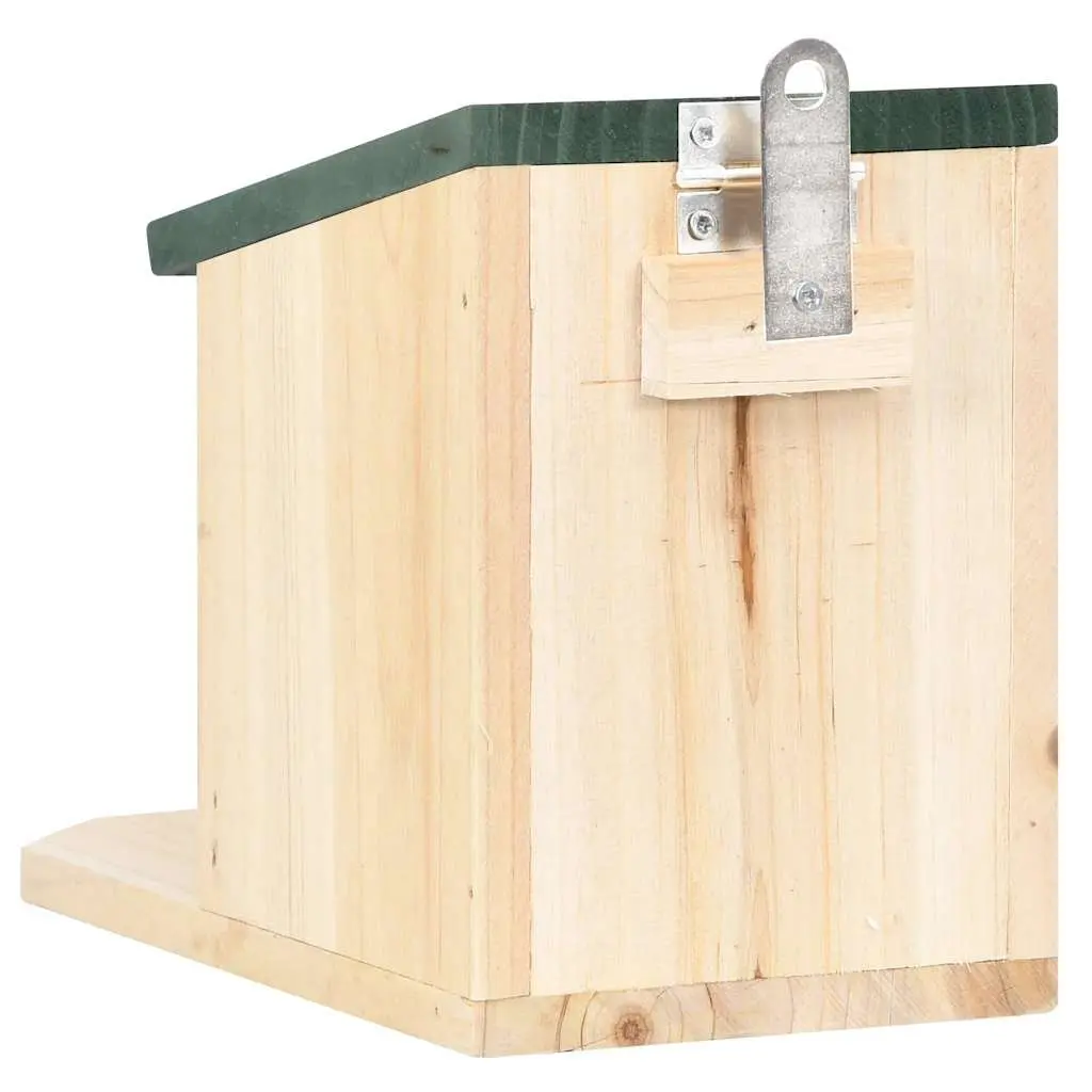 Wooden Squirrel House Set for Garden Feeding