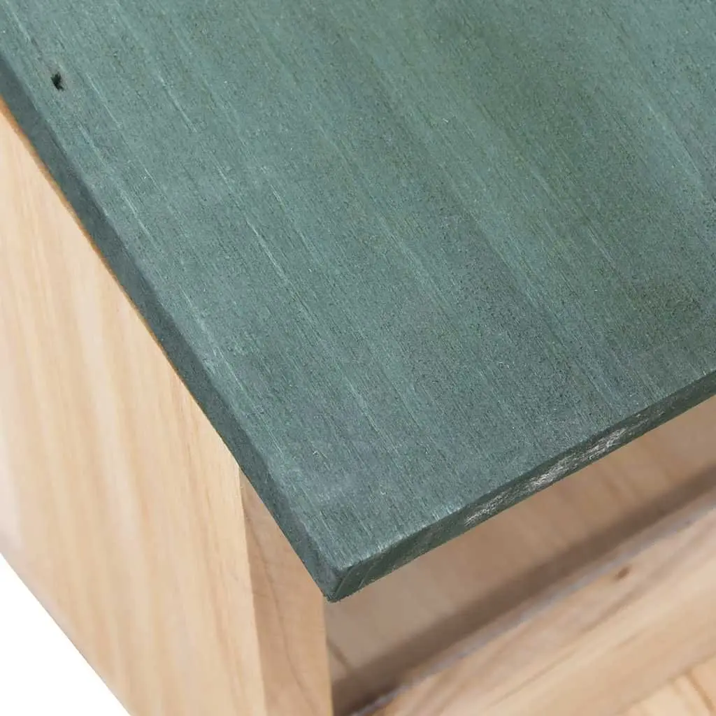 Wooden Squirrel House Set for Garden Feeding