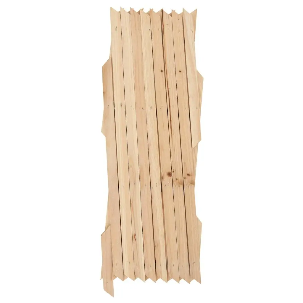 Expandable Brown Wooden Trellis Fence Panels, 5 pcs