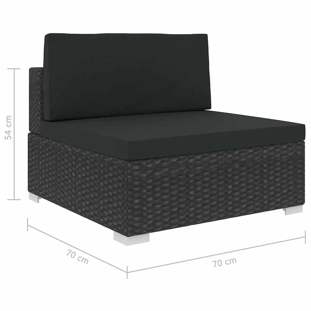 6-Piece Outdoor Lounge Set with Cushions
