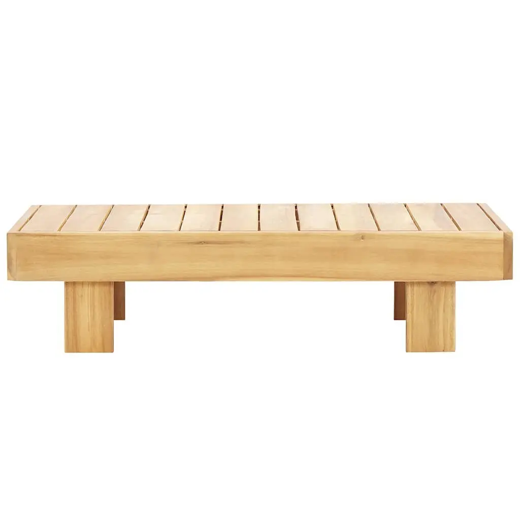 Solid Wood Coffee Table 100x60x25 cm Outdoor Indoor Living Room Furniture