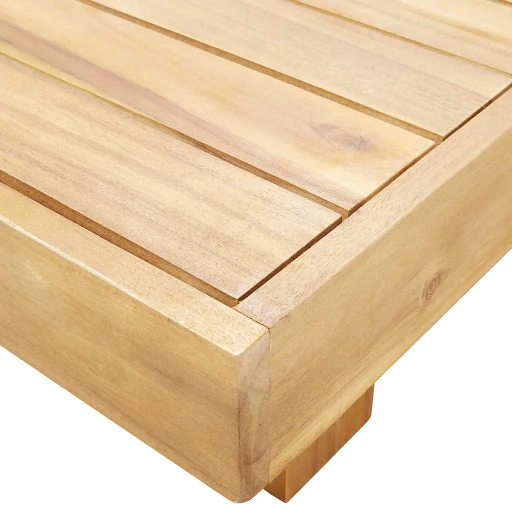 Solid Wood Coffee Table 100x60x25 cm Outdoor Indoor Living Room Furniture