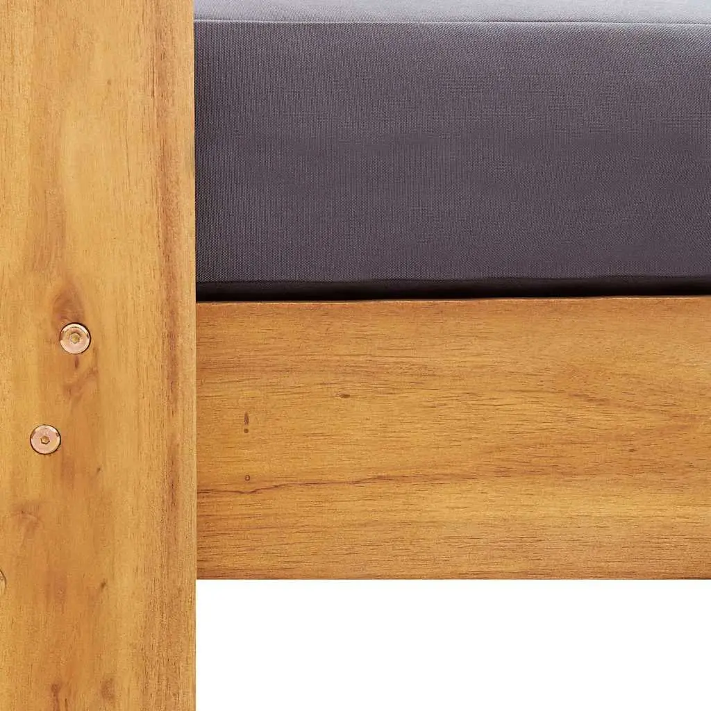 2-Seater Garden Bench with Cushions 140cm