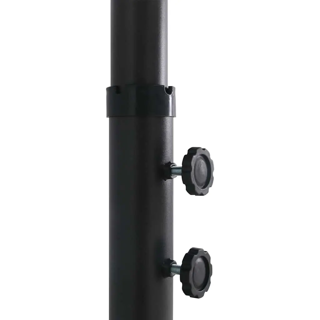 Double-Top Garden Parasol 460x270cm Black