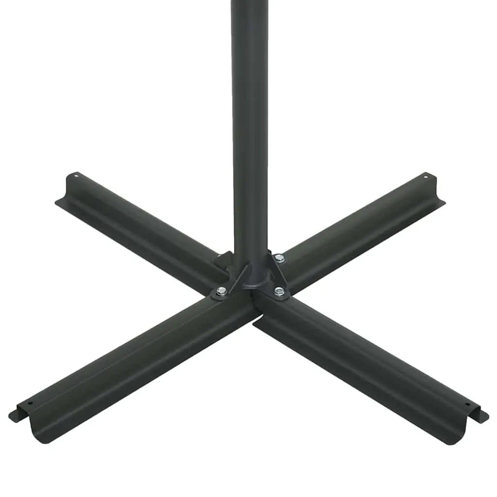 Double-Top Garden Parasol 460x270cm Black