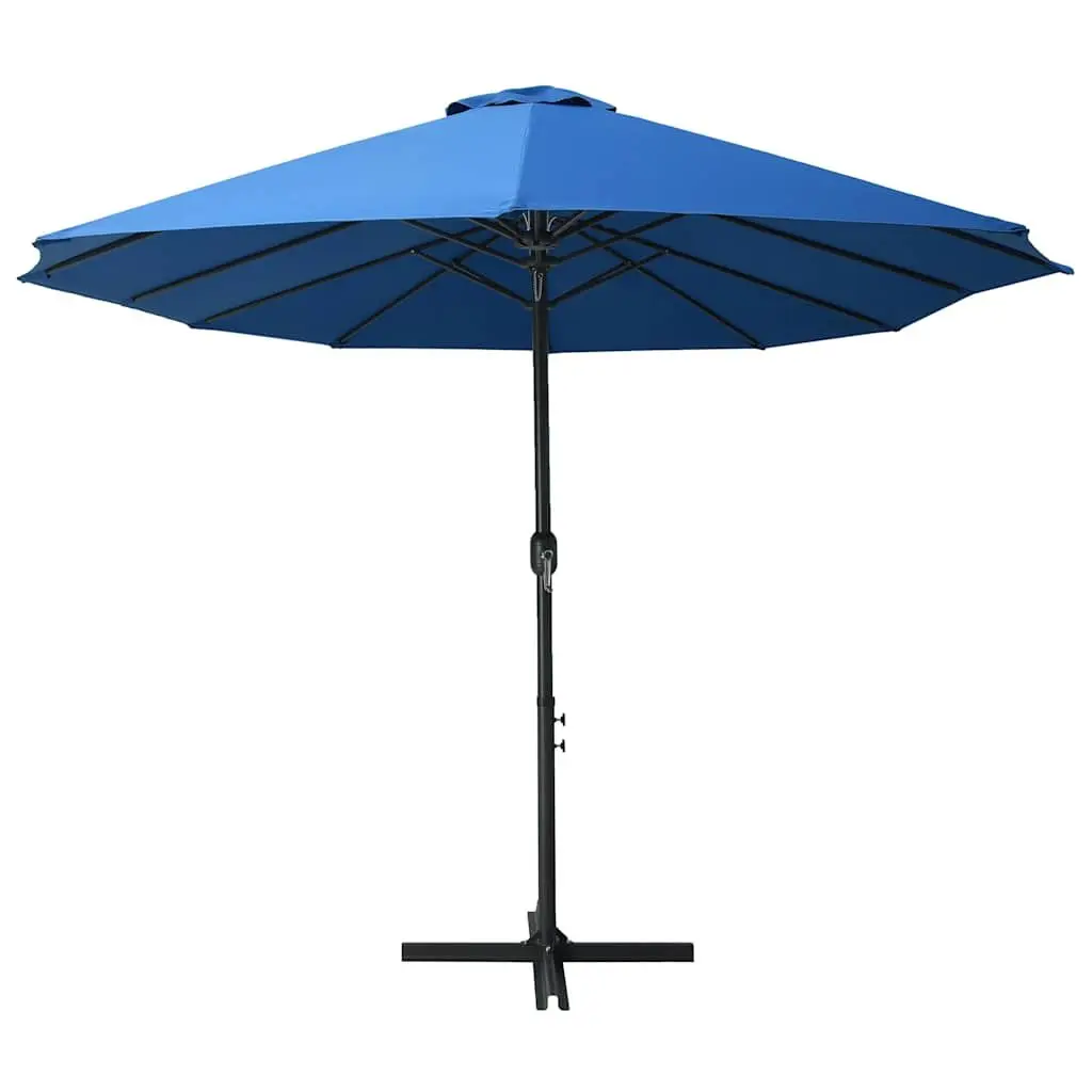 Garden Parasol Aluminium 460x270 cm Blue