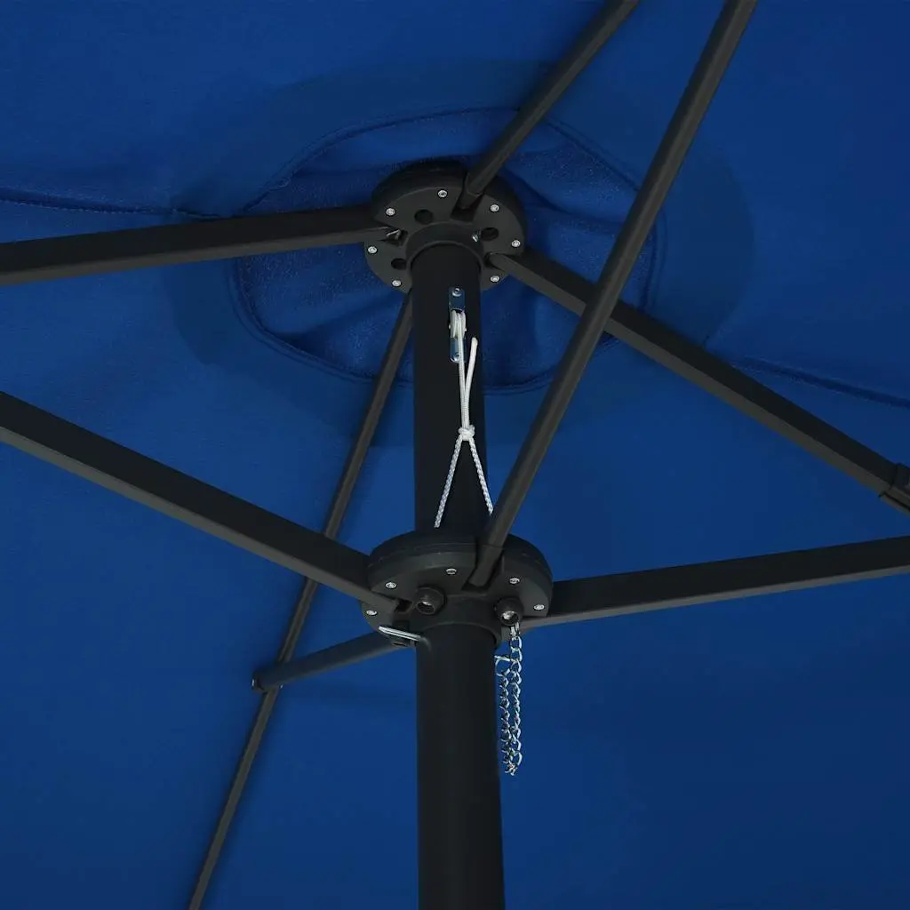 Garden Parasol Aluminium 460x270 cm Blue