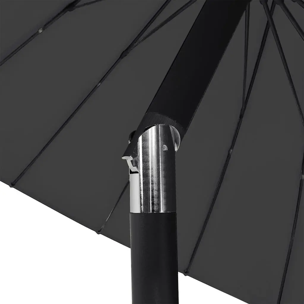 Garden Parasol Polyester 270cm Black