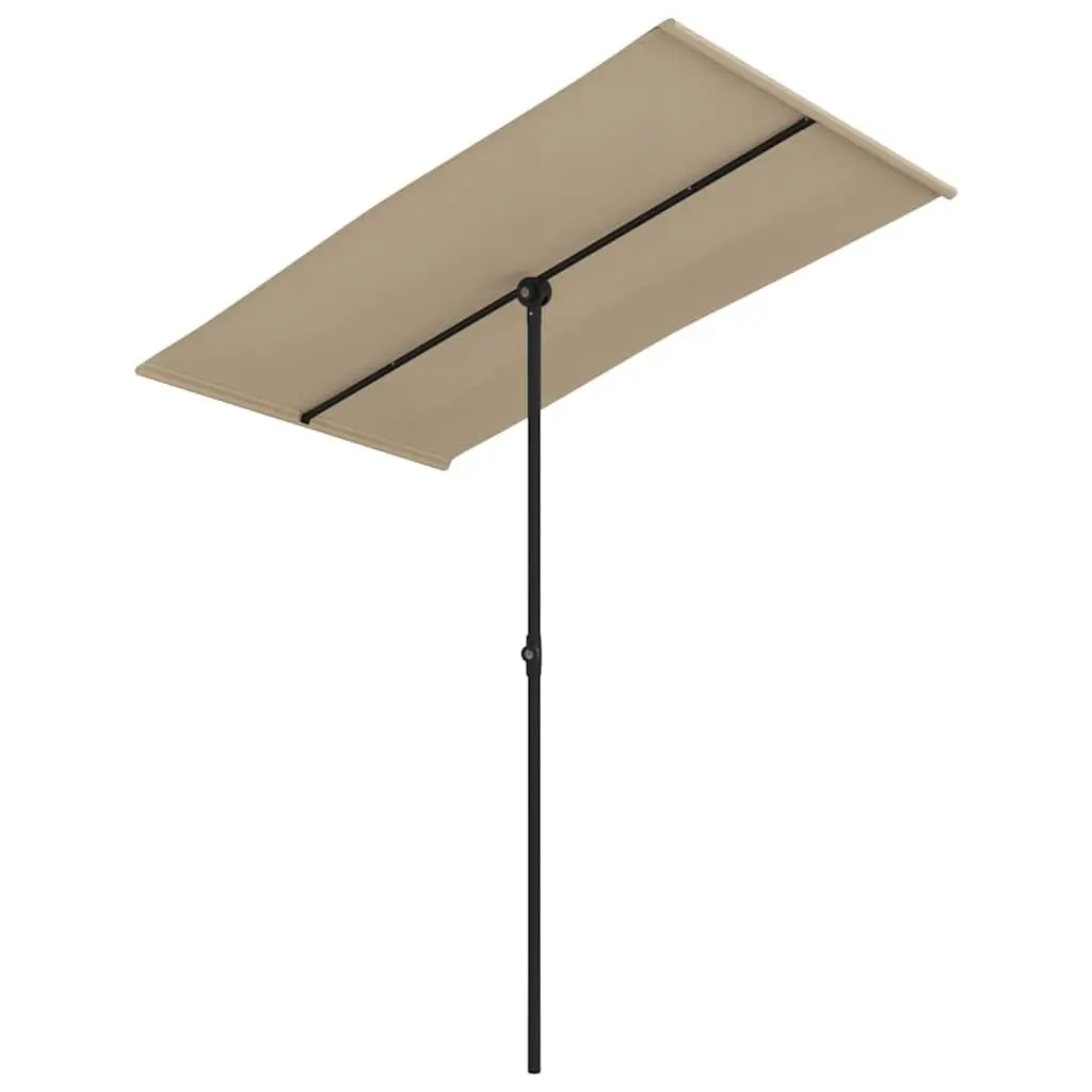 Rotating Cantilever Patio Umbrella 180x110cm