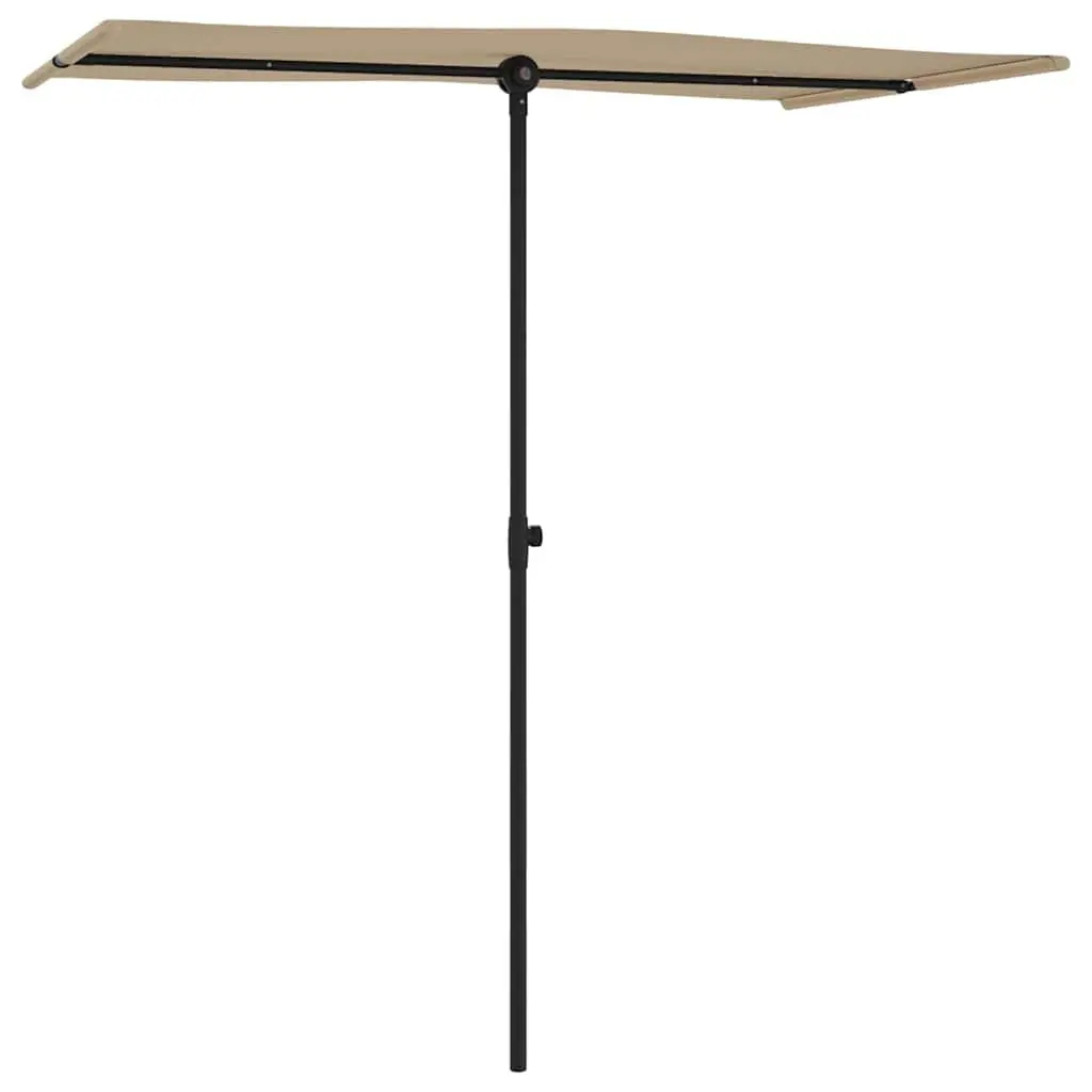 Rotating Cantilever Patio Umbrella 180x110cm
