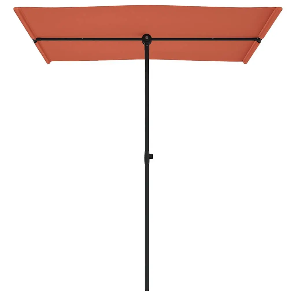 Garden Parasol Polyester 180x110cm Brown