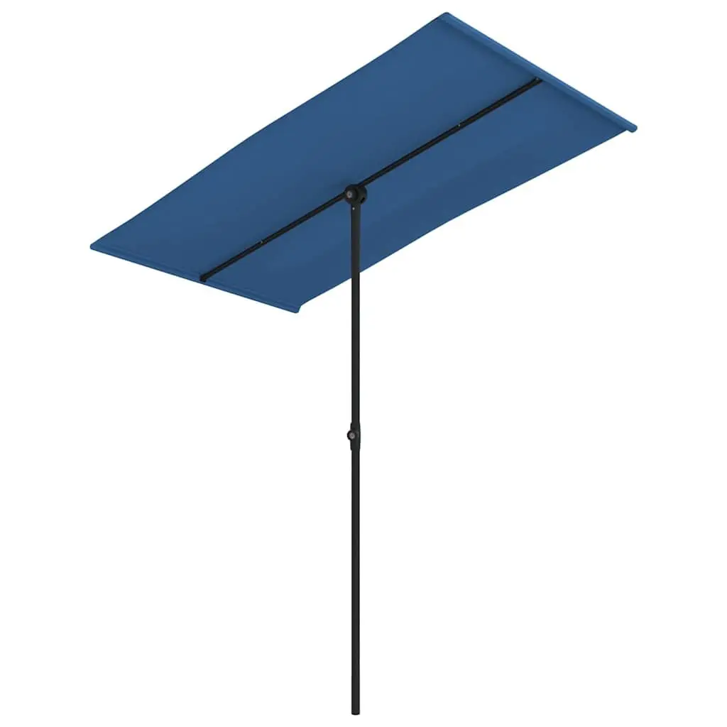 Garden Parasol Polyester 180x110 cm Azure Blue