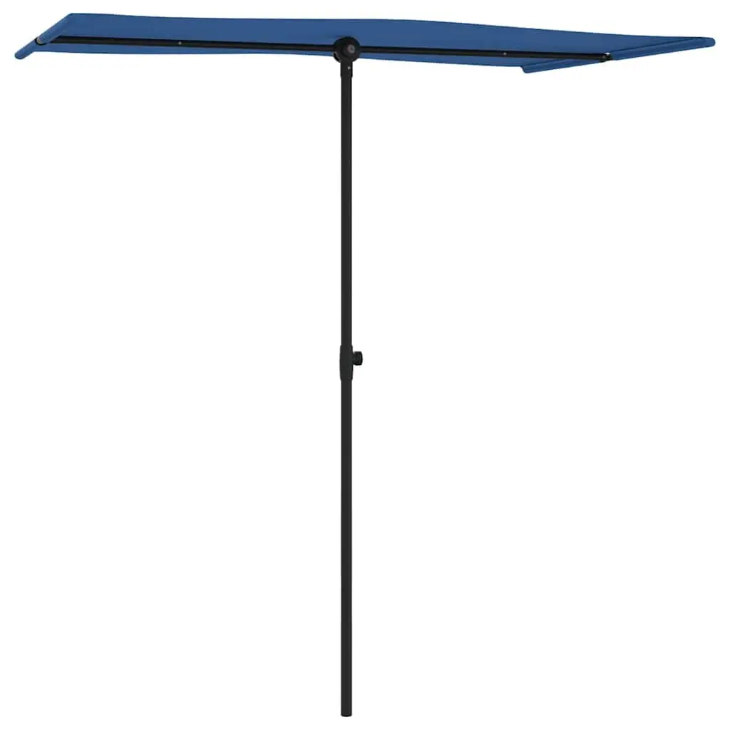 Garden Parasol Polyester 180x110 cm Azure Blue