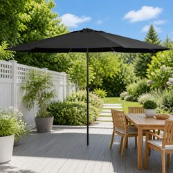 Premium 390cm Garden Parasol with Sturdy Metal Pole