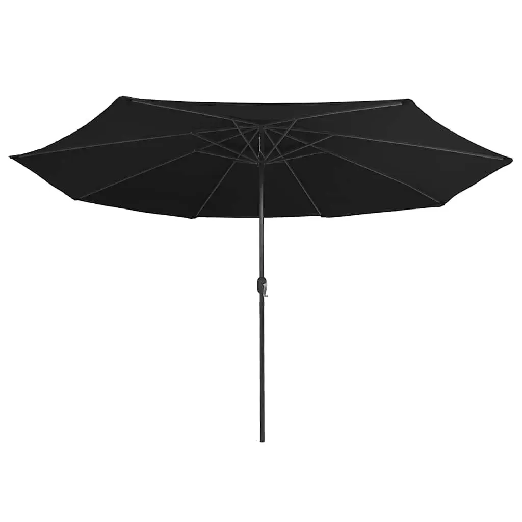 Garden Parasol Anti-fade Polyester 390cm Black