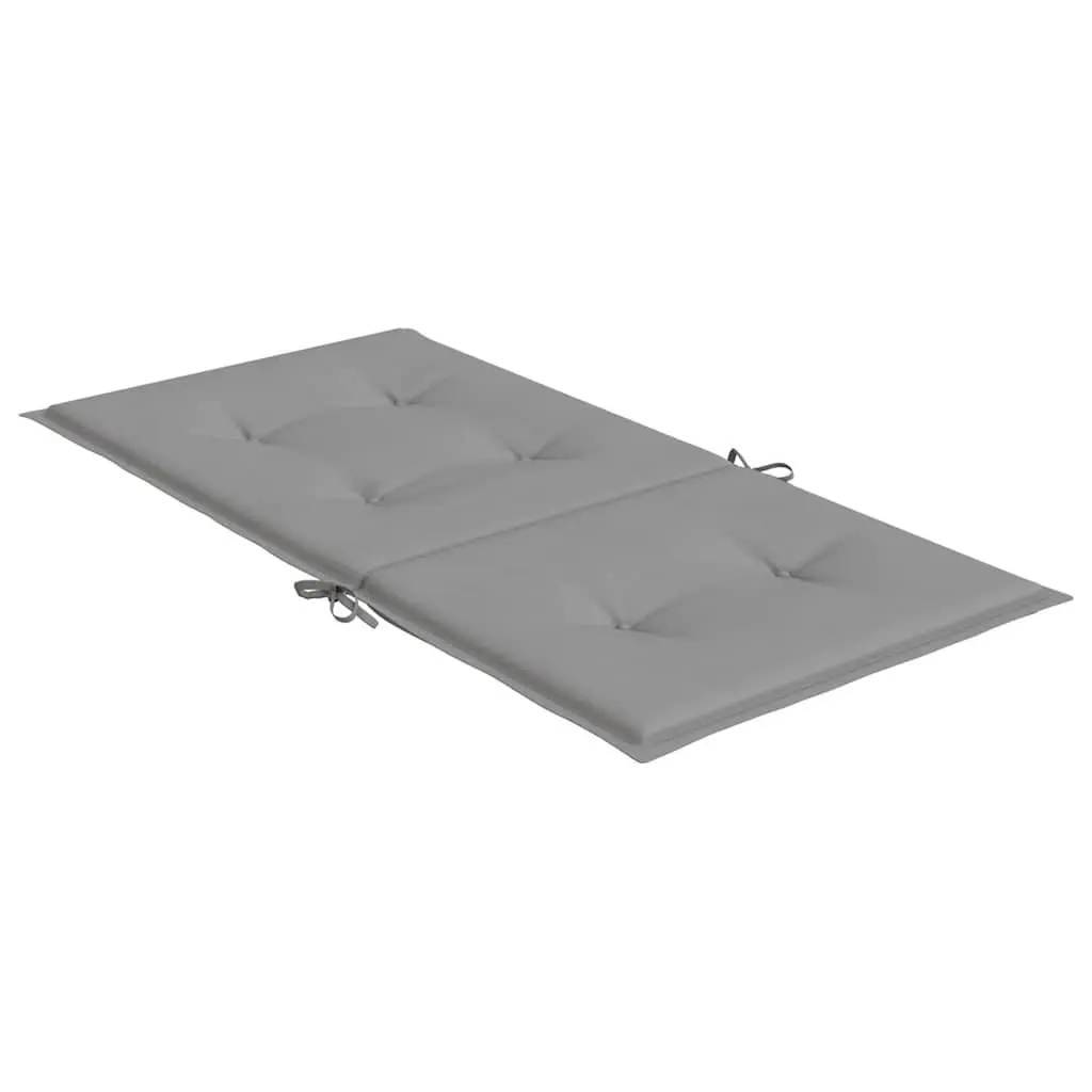 Lowback Chair Cushions Oxford Fabric Grey 2 Piece