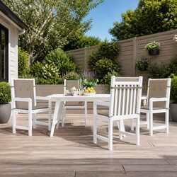 Durable Taupe Lowback Chair Cushions 4 pcs for Outdoor Use
