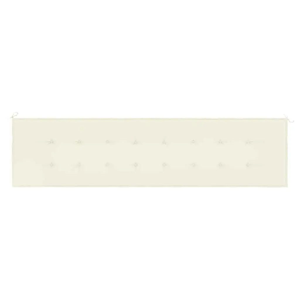 Cream Garden Bench Cushion 200x50x3 cm