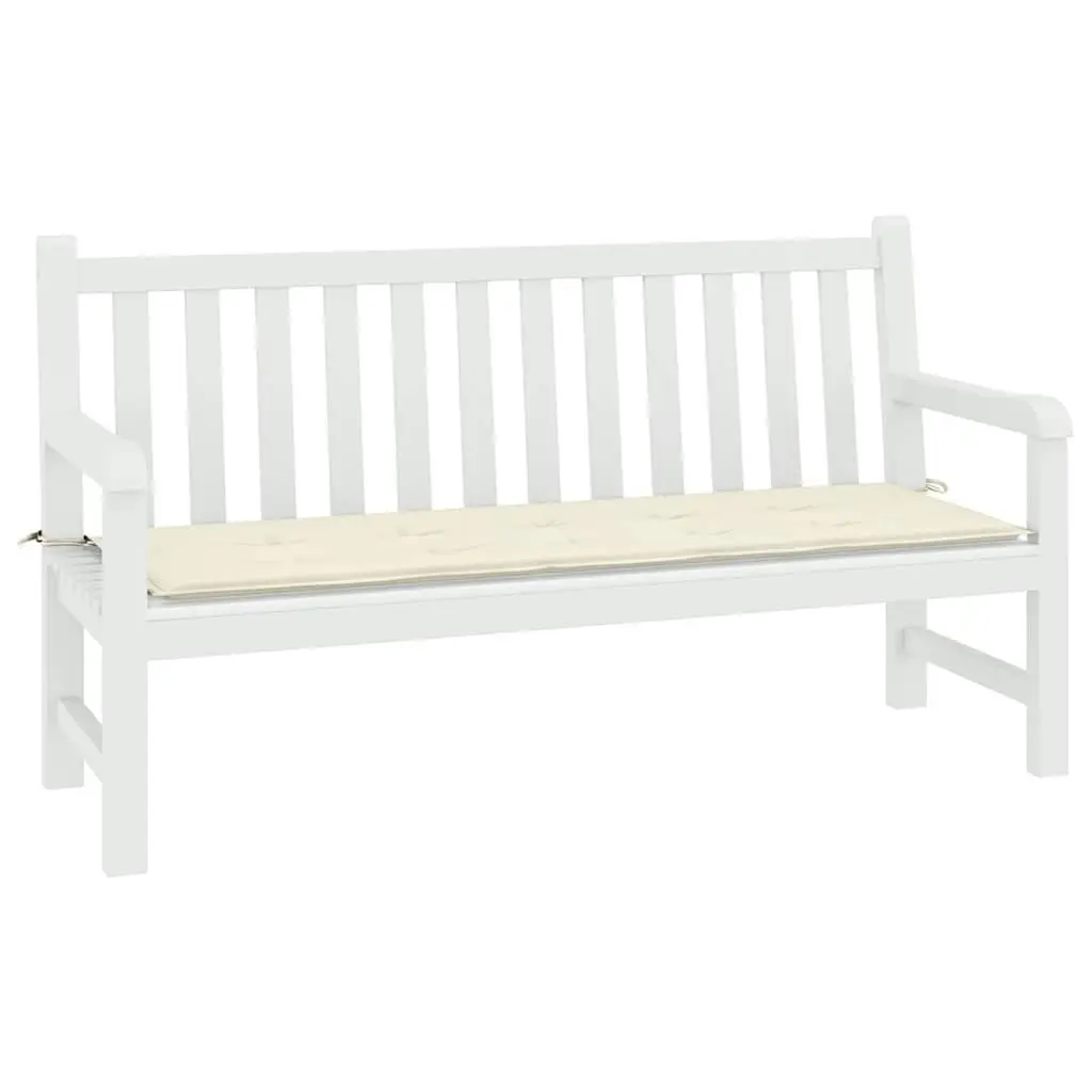 Cream Garden Bench Cushion 200x50x3 cm