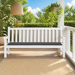 Premium Outdoor Garden Bench Cushion in Black 200x50x3 cm