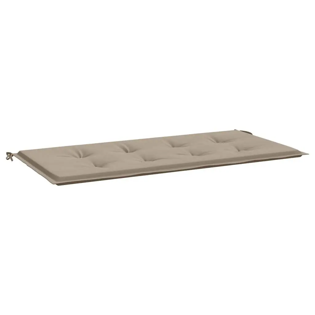 Garden Bench Cushion Oxford Fabric 120x50x3cm Taupe Water-Resistant Outdoor