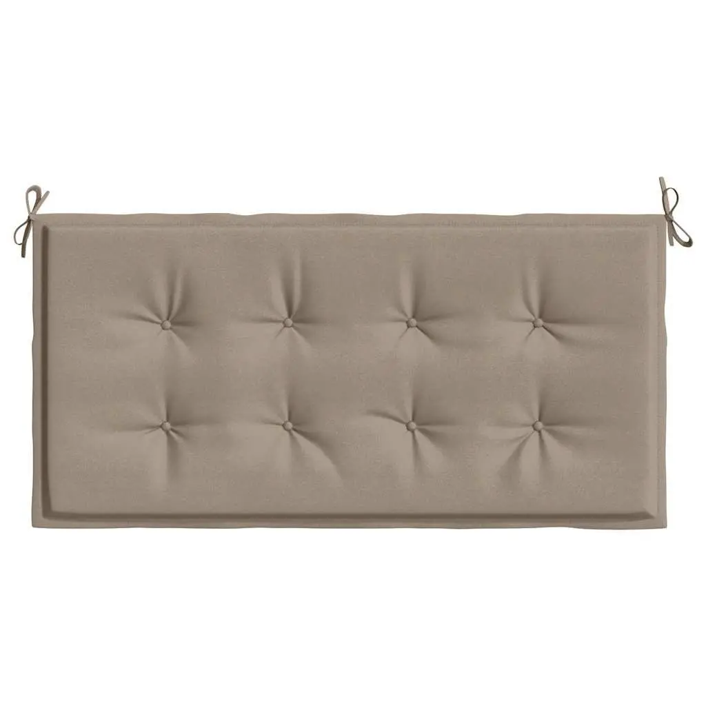 Garden Bench Cushion Oxford Fabric 120x50x3cm Taupe Water-Resistant Outdoor