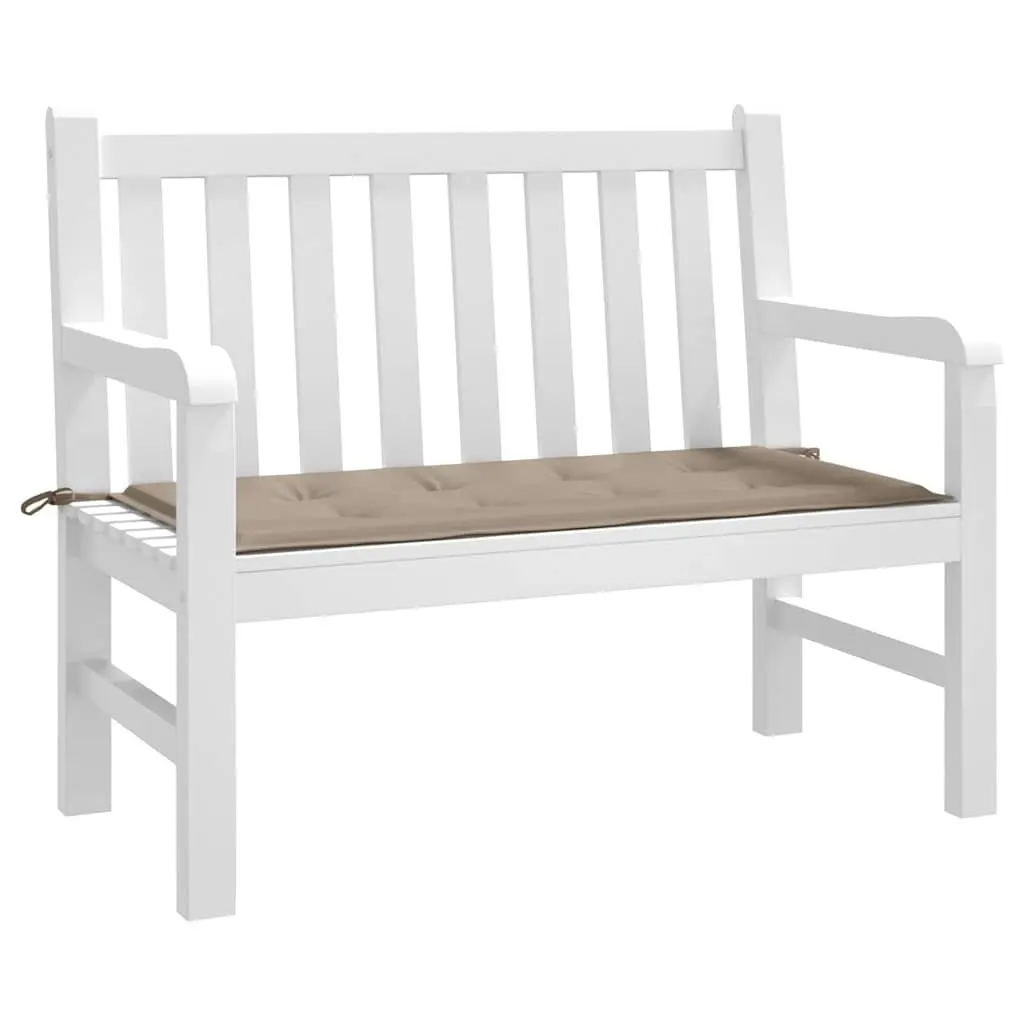 Garden Bench Cushion Oxford Fabric 120x50x3cm Taupe Water-Resistant Outdoor