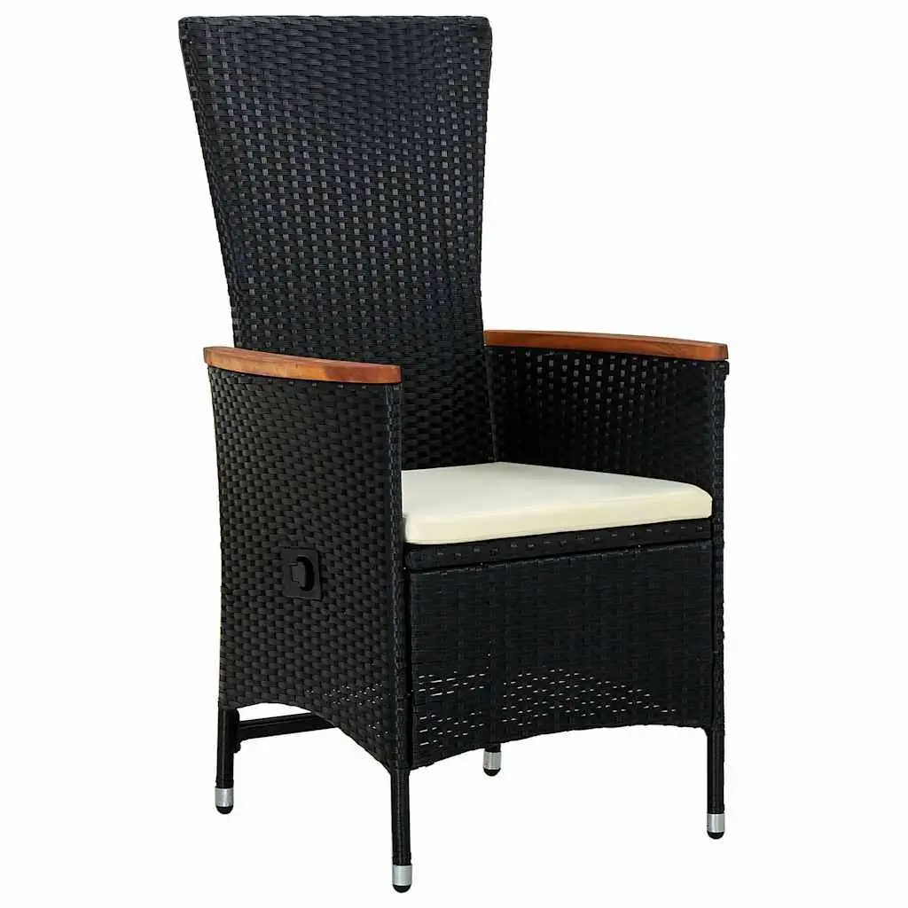 Reclining Garden Patio Armchairs Set 2 pcs with Cushions