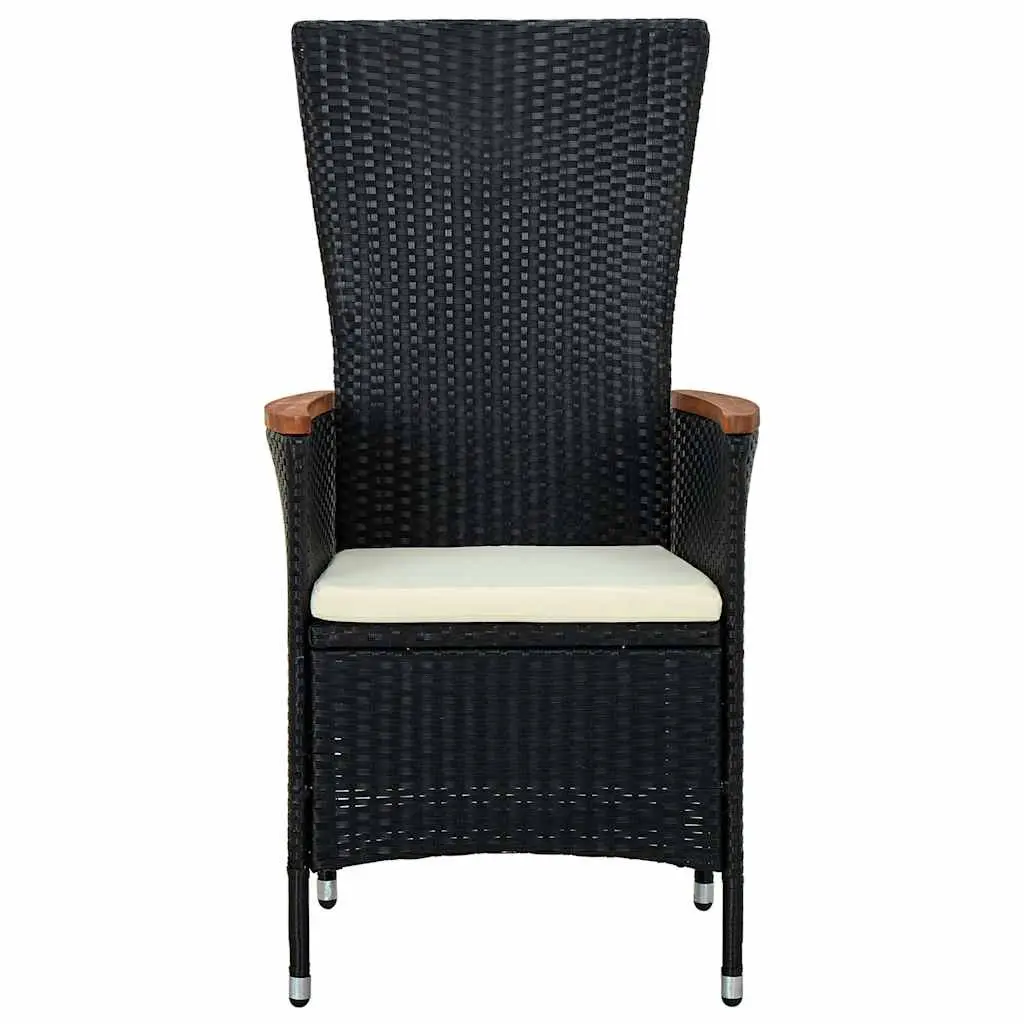 Reclining Garden Patio Armchairs Set 2 pcs with Cushions