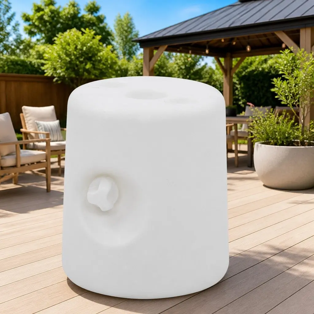 4-Piece Gazebo Weights for Canopy Stabilisation in White
